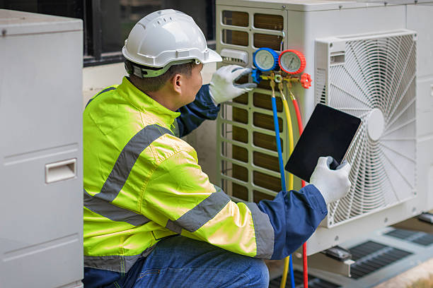 Professional Hvac technician working in Central, UT